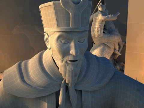 Ancient battlefield 3D Model