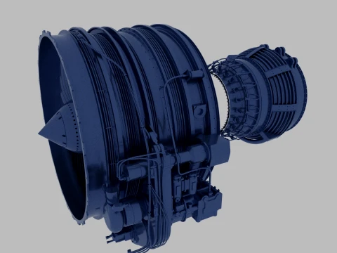 CFM56-7B 3D Model