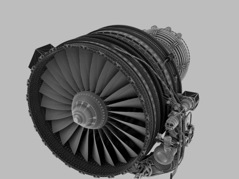 CFM56-7B 3D Model