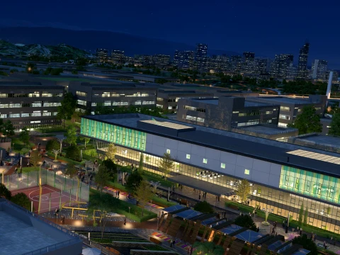 City nightscape 3D Model
