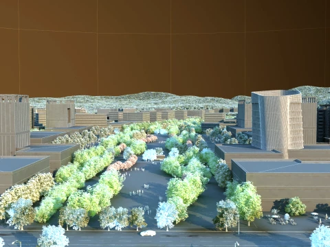 Urban greening 3D Model