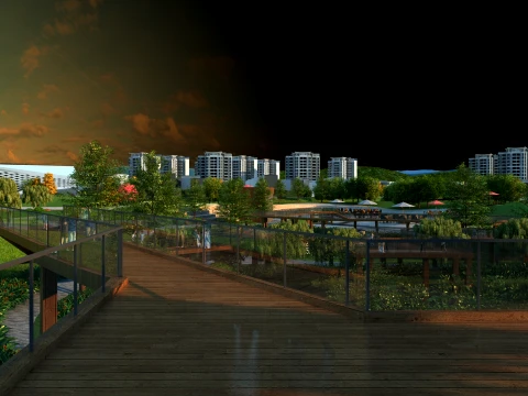 City park 3D Model