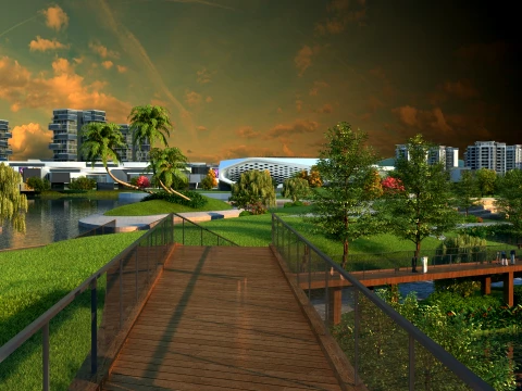 City park 3D Model