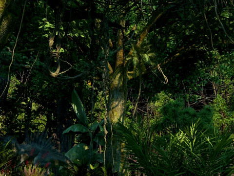 Tropical rainforest 3D Model