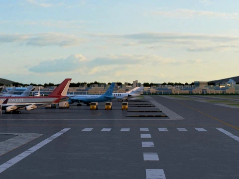 Aeroporto Modelo 3D