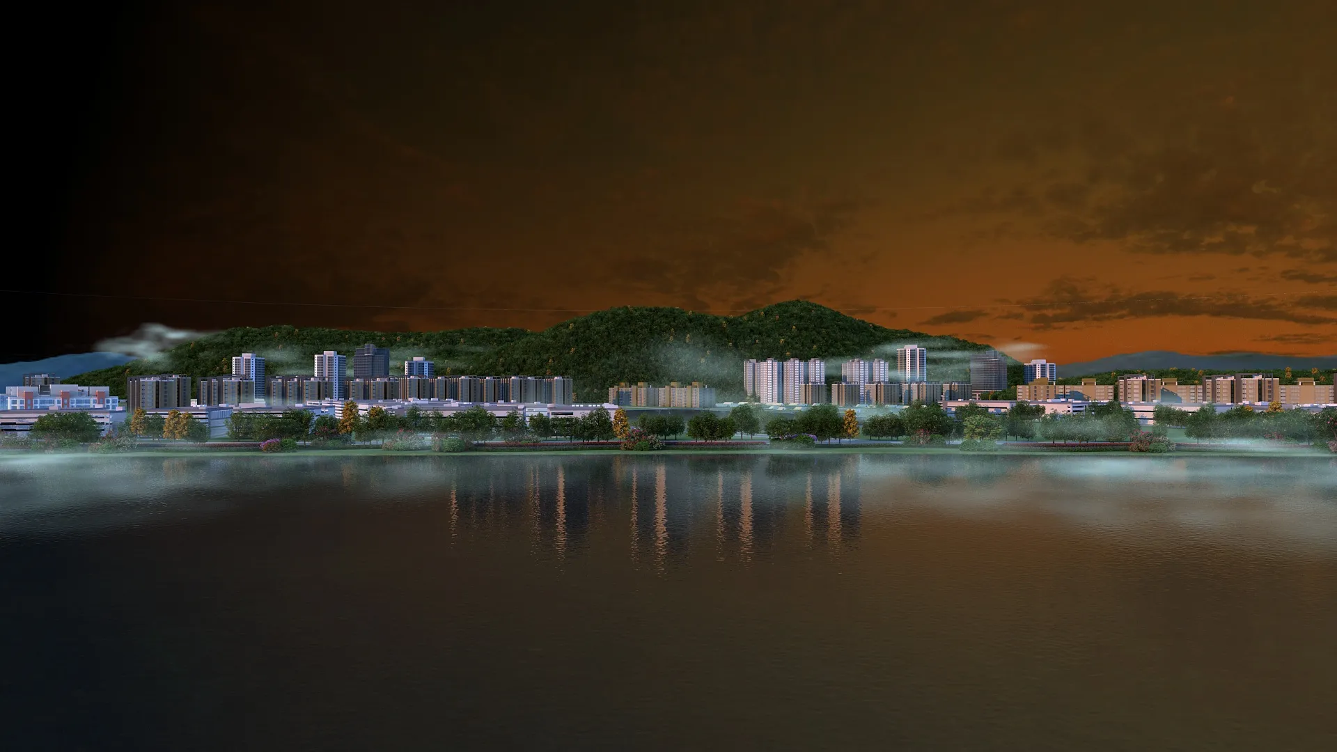 Lakeside building 3D Model .c4d .max .obj .3ds .fbx .stl .blend 