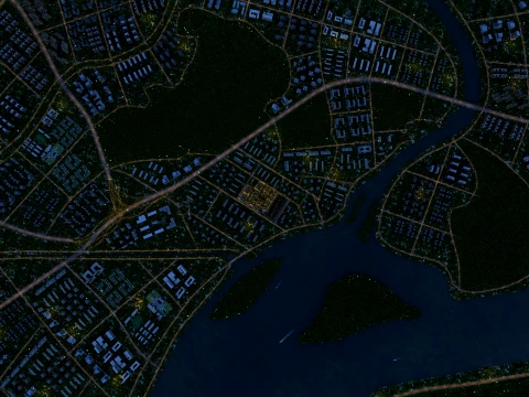 Overlooking the city 3D Model