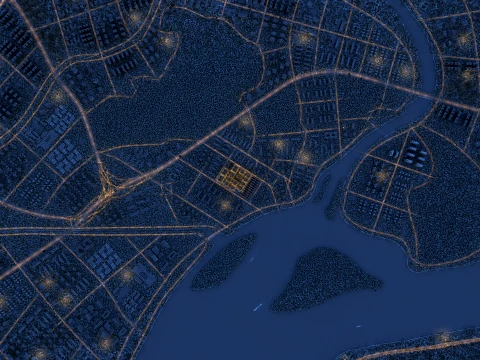 Overlooking the city 3D Model