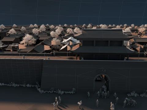Ancient city 3D Model
