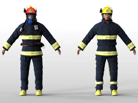 Bombeiro Modelo 3D