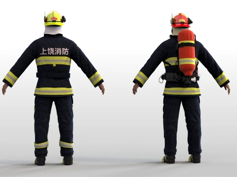 Bombeiro Modelo 3D