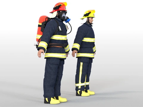 Bombeiro Modelo 3D