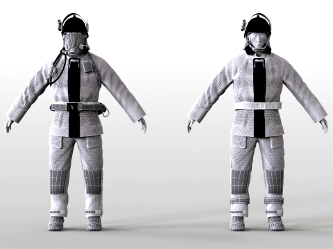 Bombeiro Modelo 3D