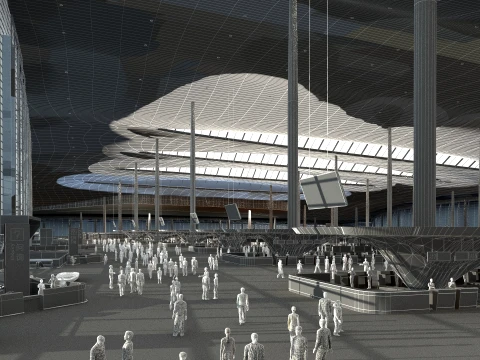 Airport terminal 3D Model