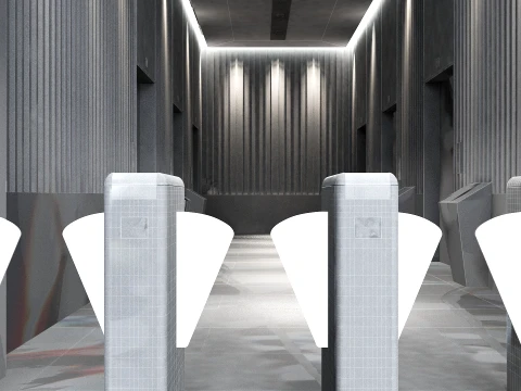 Port&atilde;o de seguran&ccedil;a Modelo 3D