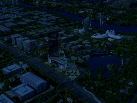 City night 3D Model