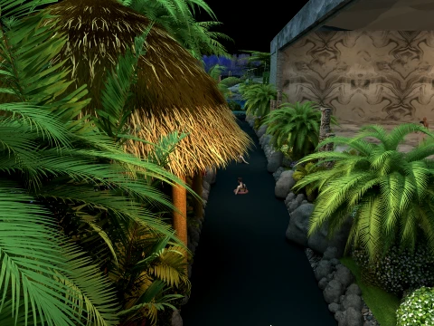 Indoor amusement park 3D Model