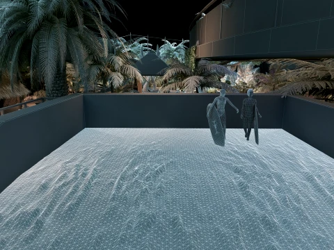 Indoor amusement park 3D Model