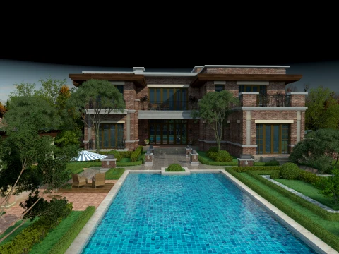 Villa 3D Model