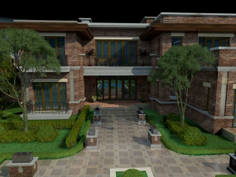 Villa 3D Model