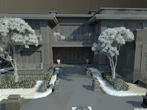 Villa 3D Model
