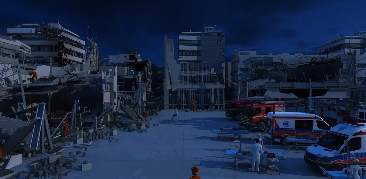Earthquake site 3D Model .c4d .max .obj .3ds .fbx .stl .blend 