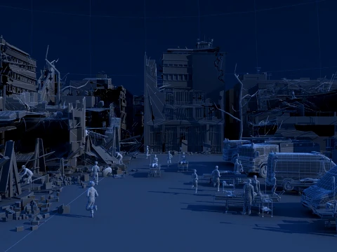 Earthquake site 3D Model