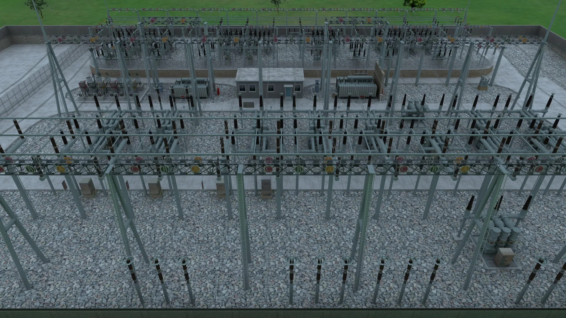 Power station 3D Model .c4d .max .obj .3ds .fbx .stl .blend 