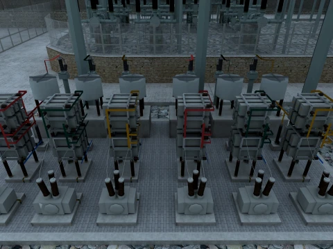Power station 3D Model