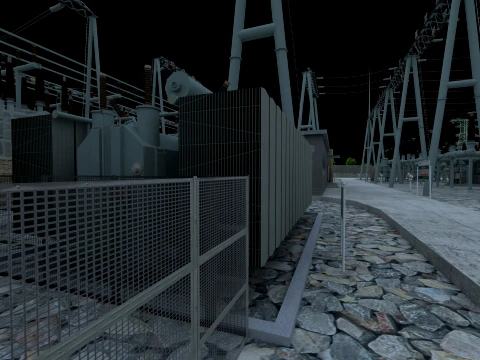 Power station 3D Model