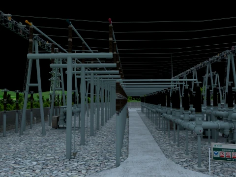 Power station 3D Model