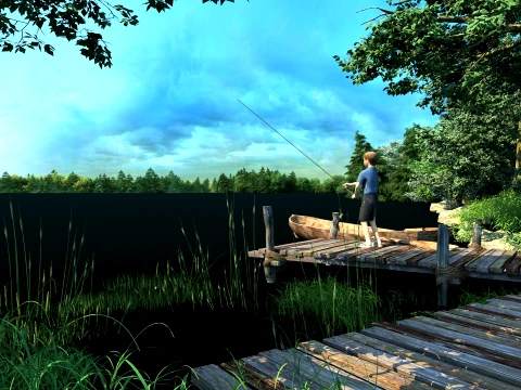 Pesca Modelo 3D