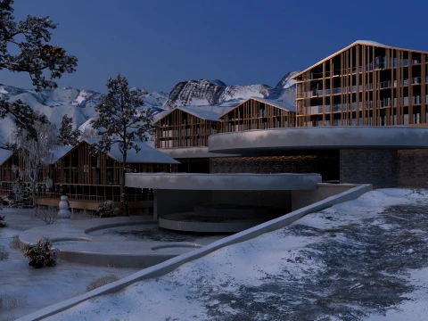 Resort 3D Model