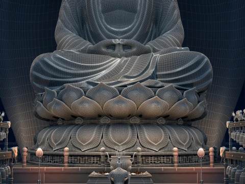 Buddha statue 3D Model