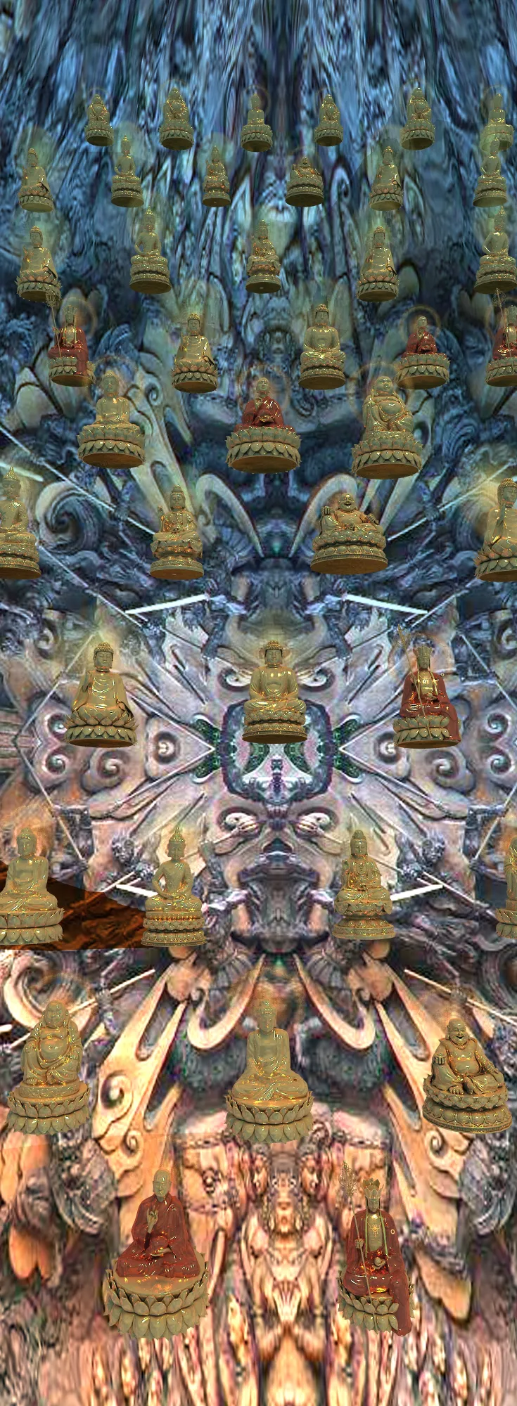 Buddha statue 3D Model .c4d .max .obj .3ds .fbx .stl .blend 