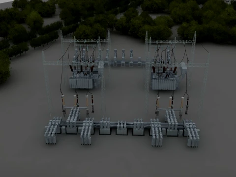 Power station 3D Model