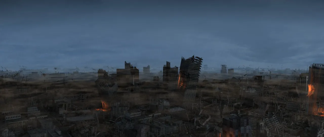 Urban ruins 3D Model .c4d .max .obj .3ds .fbx .stl .blend 