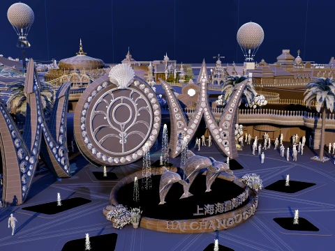Parque Oce&acirc;nico Modelo 3D