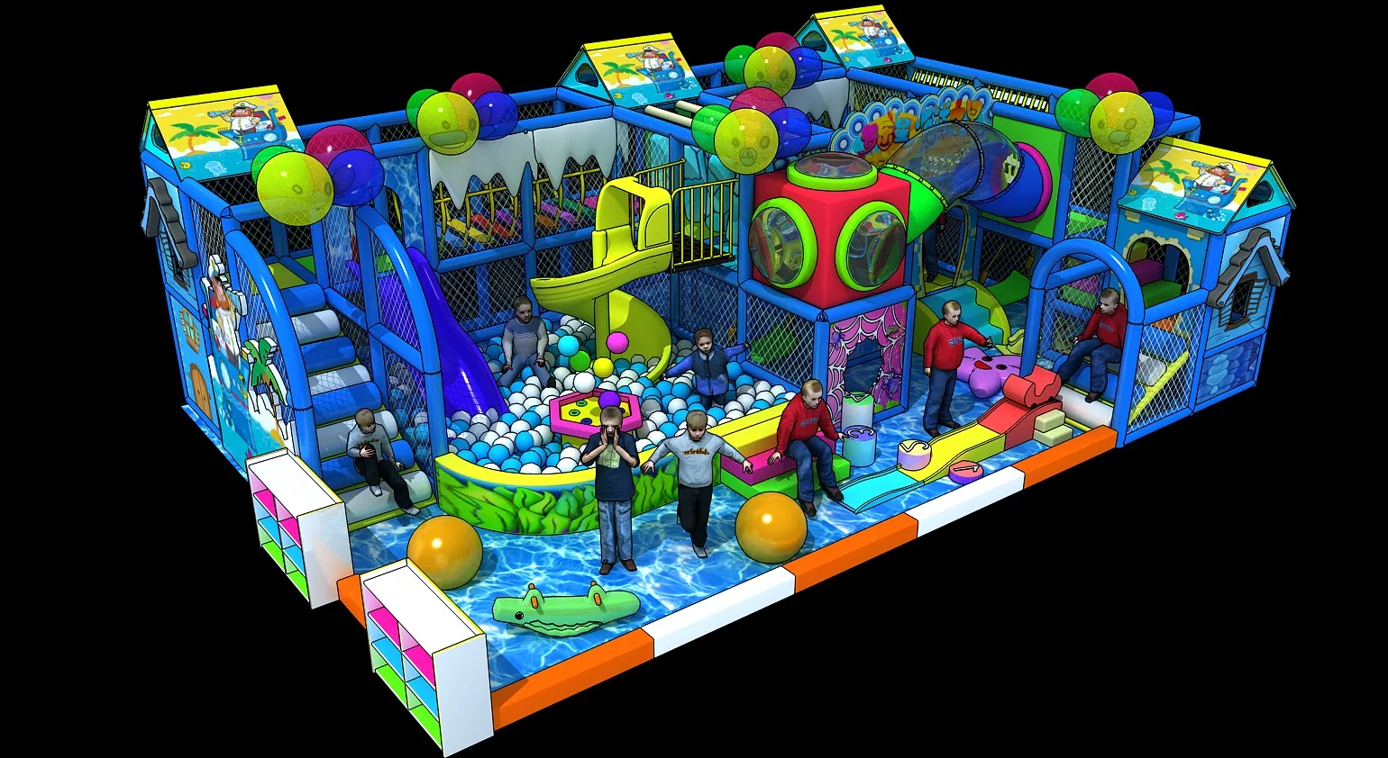 Jogar Castelo Modelo 3D .c4d .max .obj .3ds .fbx .stl .blend 