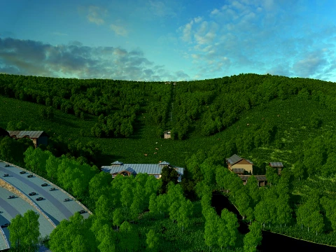 курорт 3D Модель