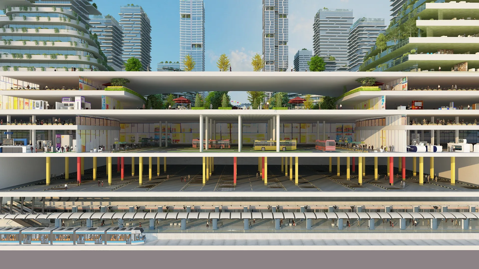 Building section 3D Model .c4d .max .obj .3ds .fbx .stl .blend 