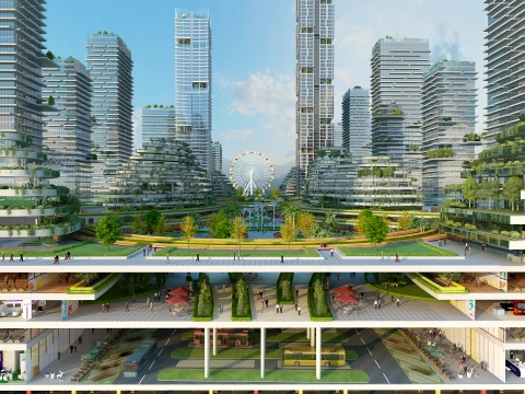 Building section 3D Model