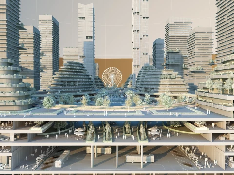 Building section 3D Model