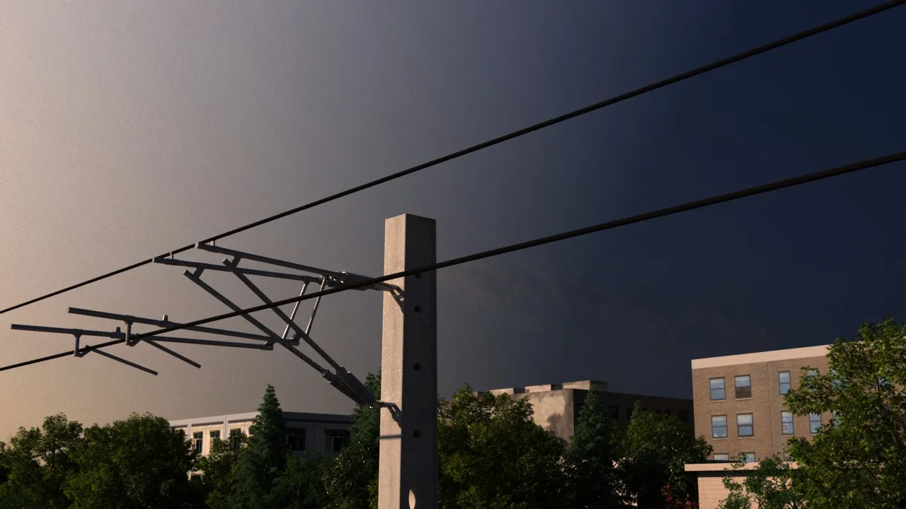 Rede el&eacute;trica Modelo 3D .c4d .max .obj .3ds .fbx .stl .blend 