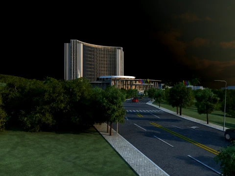 Centro de Confer&ecirc;ncias Modelo 3D
