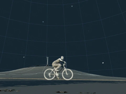 Bicycle race 3D Model