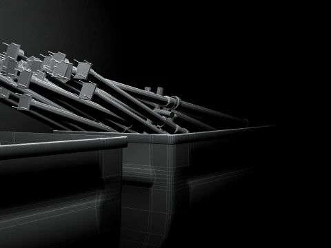 Anima&ccedil;&atilde;o de minera&ccedil;&atilde;o de carv&atilde;o Modelo 3D