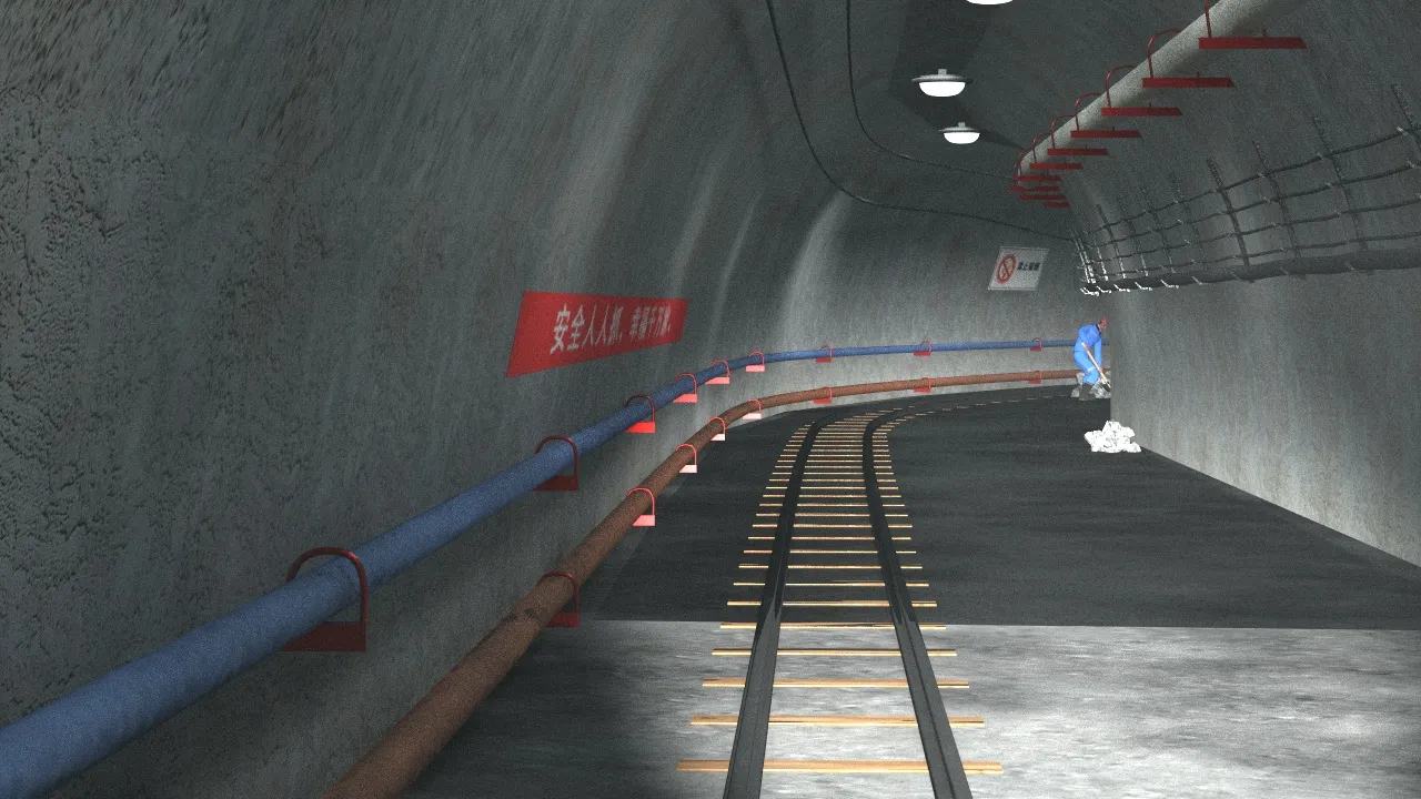 Anima&ccedil;&atilde;o de minera&ccedil;&atilde;o de carv&atilde;o Modelo 3D .c4d .max .obj .3ds .fbx .stl .blend 