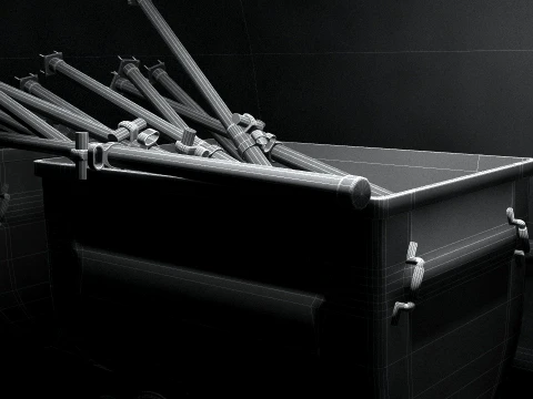Coal mining animation 3D Model