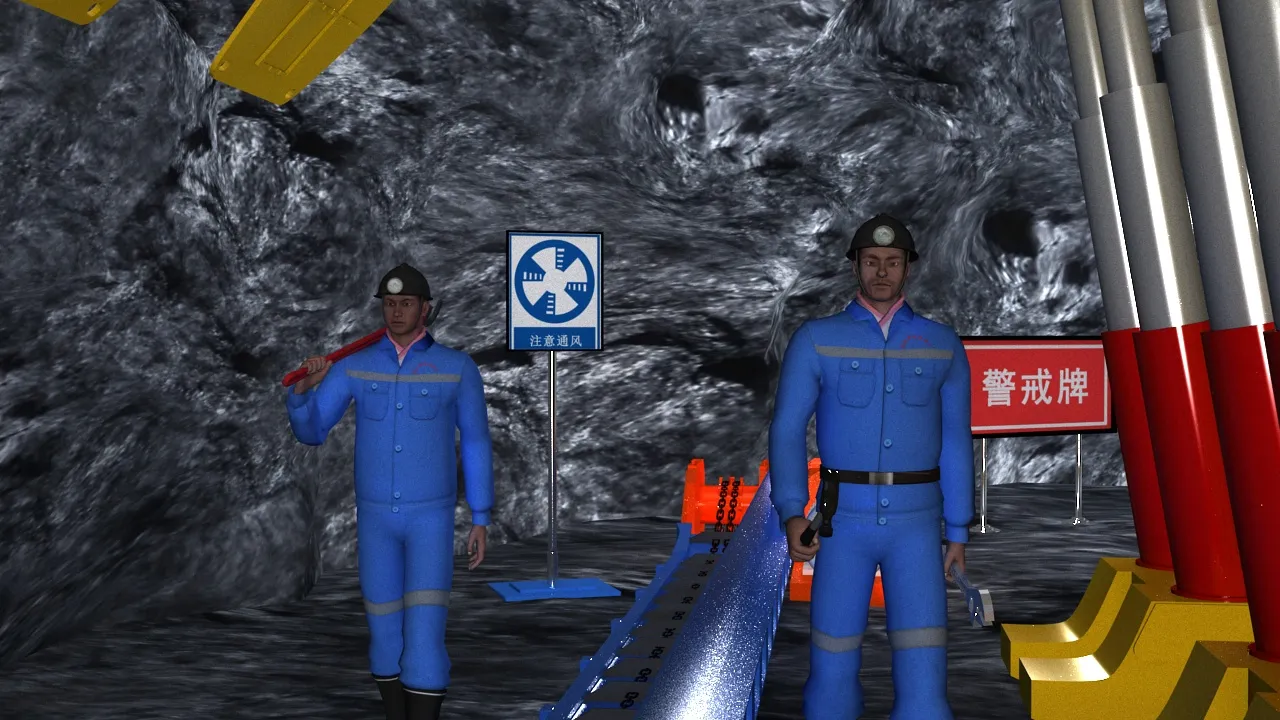 Anima&ccedil;&atilde;o de minera&ccedil;&atilde;o de carv&atilde;o Modelo 3D .c4d .max .obj .3ds .fbx .stl .blend 
